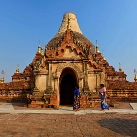 Bagan is the current name of the historic capital city of Pagan, the first Burmese empire, which flourished from the mid-11th to the late-13th centuries, now recognised by UNESCO as a World Heritage Site.