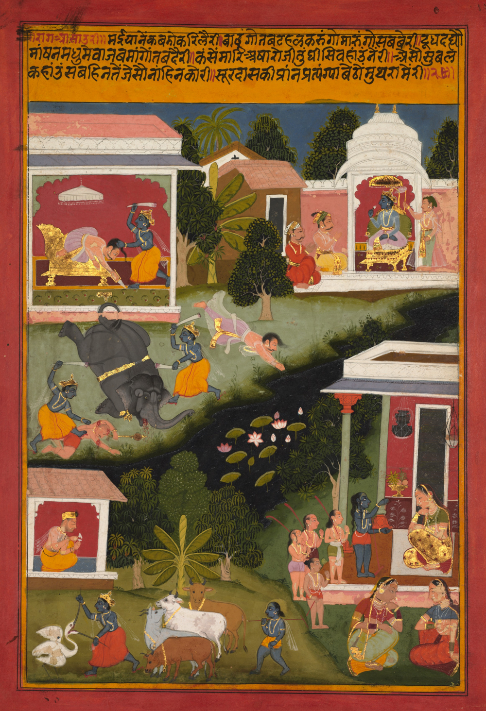 Krishna asks for sweets, from a Sursagar of Surdas. (Picture Courtesy: The Cleveland Museum of Art)