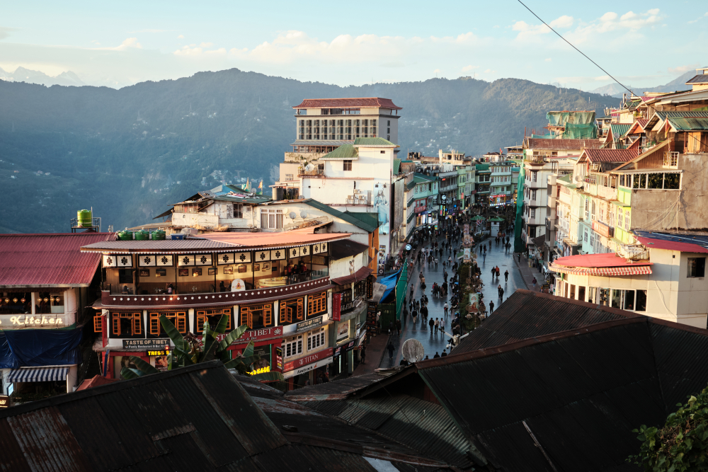 RCC structures at MG Marg, Gangtok. (Picture Credits: Abhishek Anil)