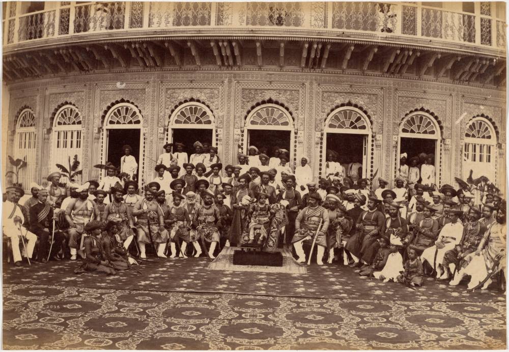 Maharaja Scindia, nobles, and high officials, Gwalior. (Picture Courtesy: Cleveland Museum of Art)