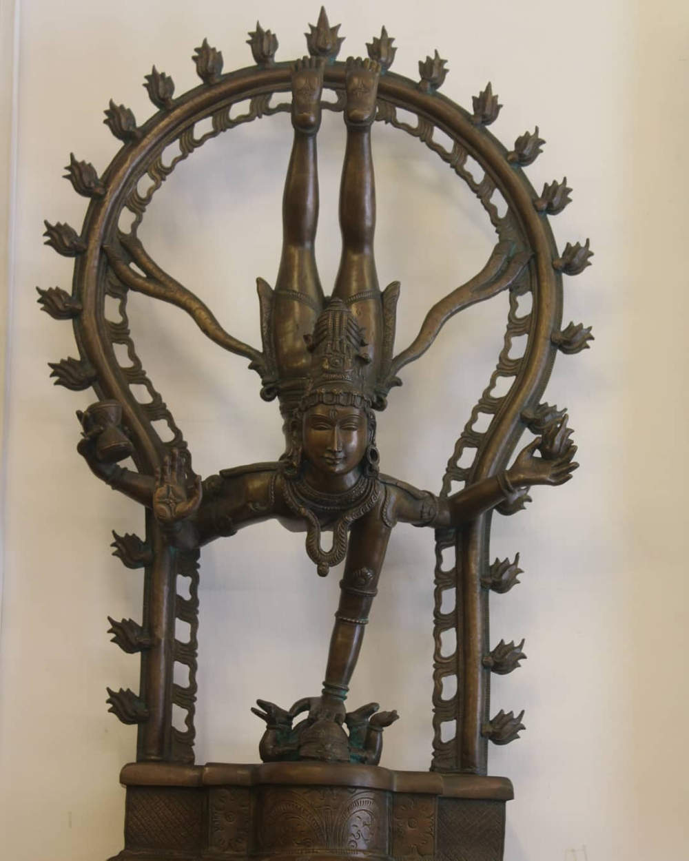 An unusual sculpture of Nataraja created by Vasanth based on the statue in the Ashram Library. (Picture Credits: Vasanth K)