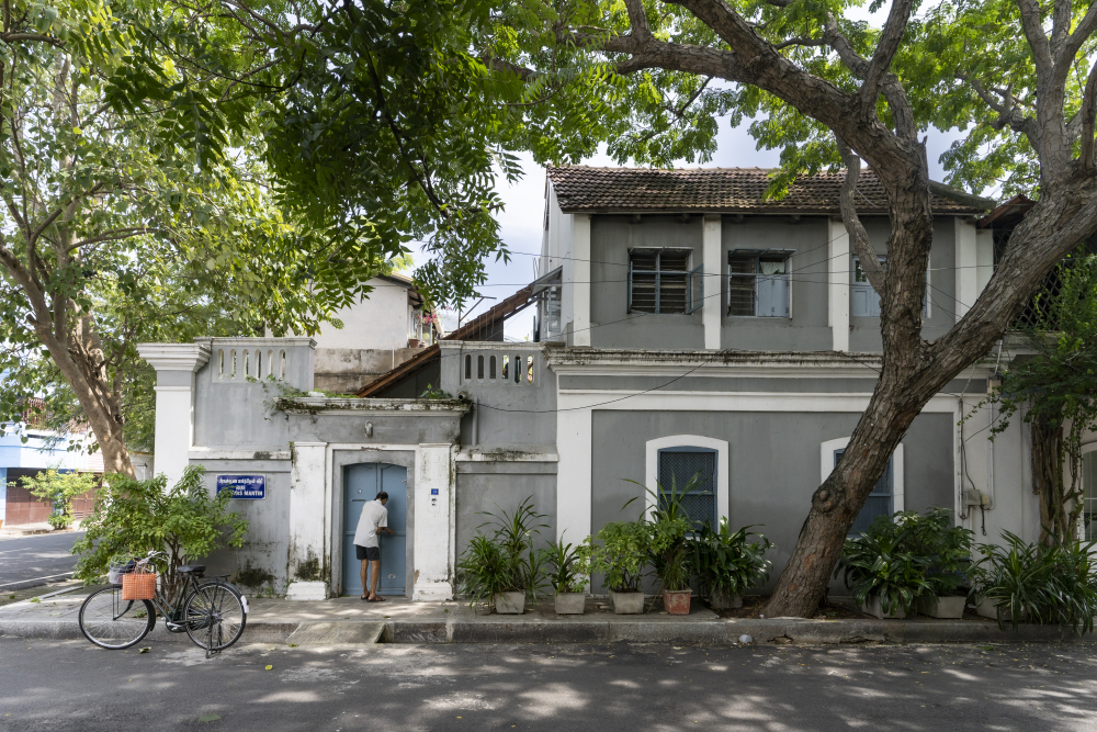 An Ashram owned property in the French town. (Picture Credits: Jubin Bannet)