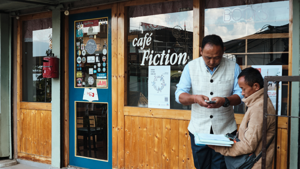 Café Fiction shop front, Development Area. (Picture Credits: Abhishek Anil)