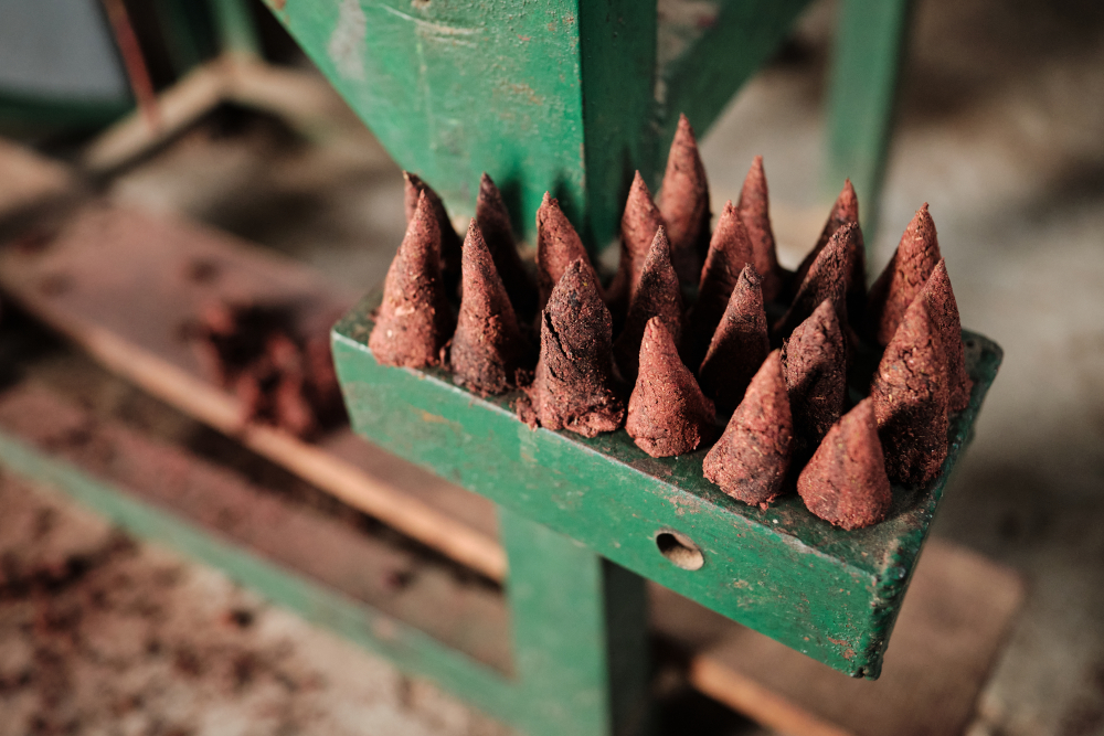 Conical variation of the incense. (Picture Credits: Abhishek Anil.)