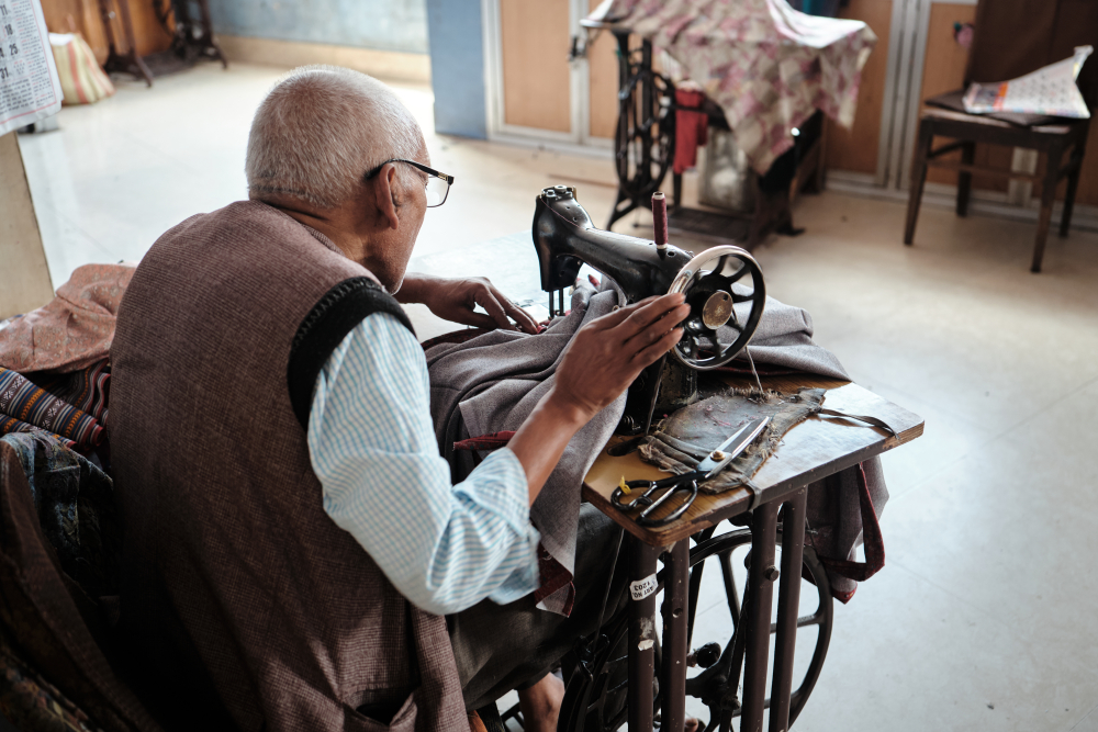 Tailor shops in Lall Bazaar. (Picture Credits: Abhishek Anil)
