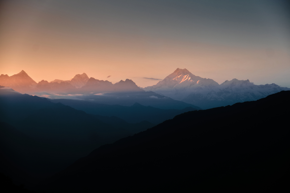 Khangchendzonga range as seen from Gangtok. (Picture Credits: Abhishek Anil)