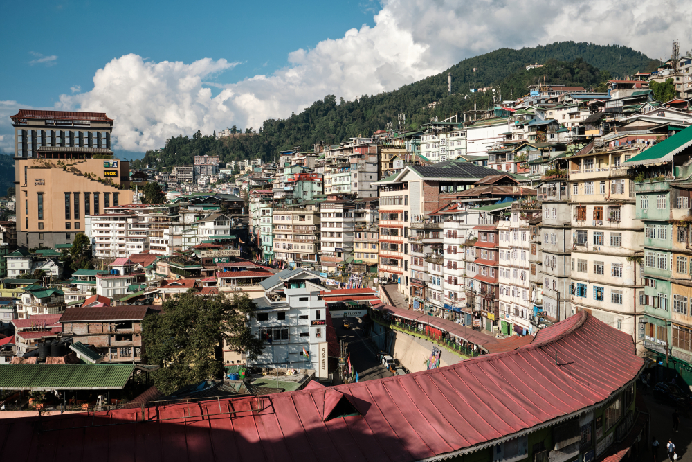 View of Gangtok from Lall Bazaar area. (Picture Credits: Abhishek Anil)