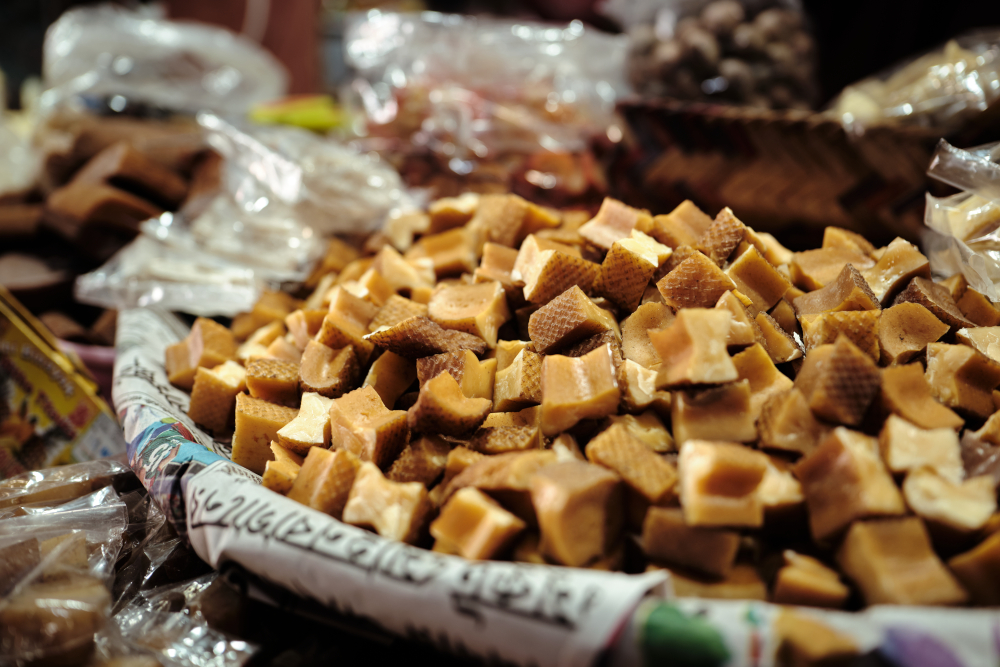 Hard churpi in a market. Picture Credits: Abhishek Anil)