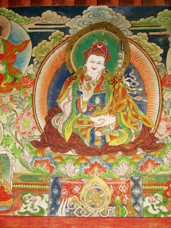 Guru Padmasambhava, who is guru rinpoche, buddhism, buddhist thangka