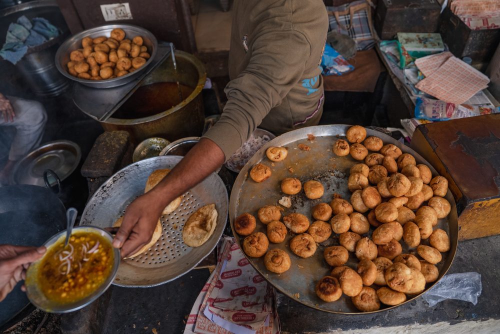 Local eateries offer both volume and taste. Picture of Sadhu Ram Kachori. (Picture Credits: Meenal Upreti)