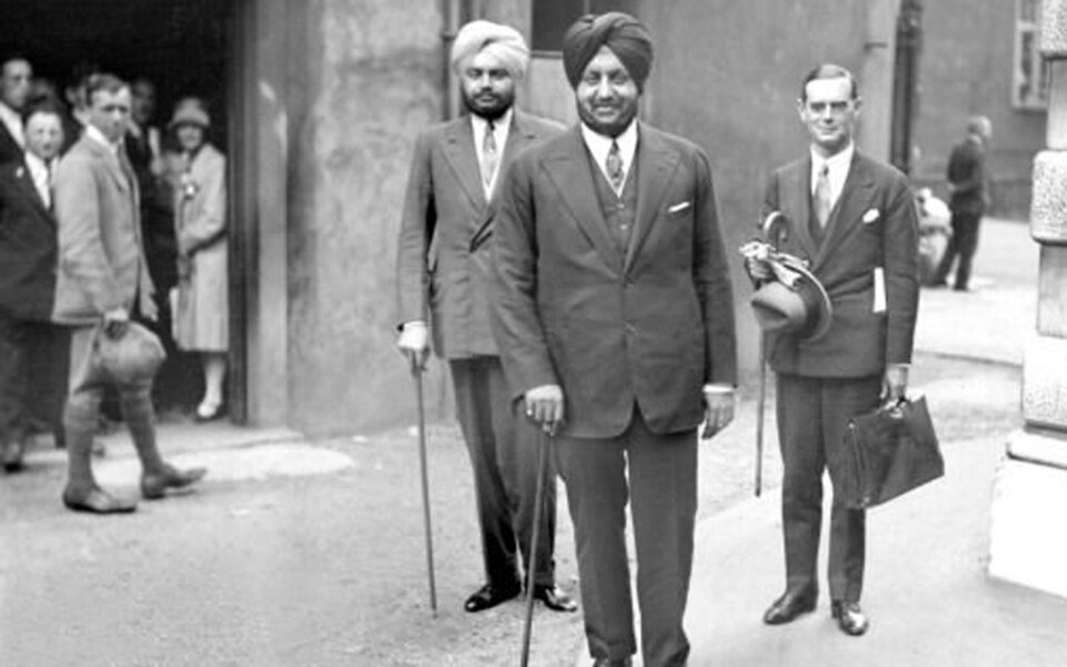 The Maharajah Bhupinder Singh arriving to attend the Chamber of Indian Princes in London, 1928. (Picture Courtesy: Wikimedia Commons)