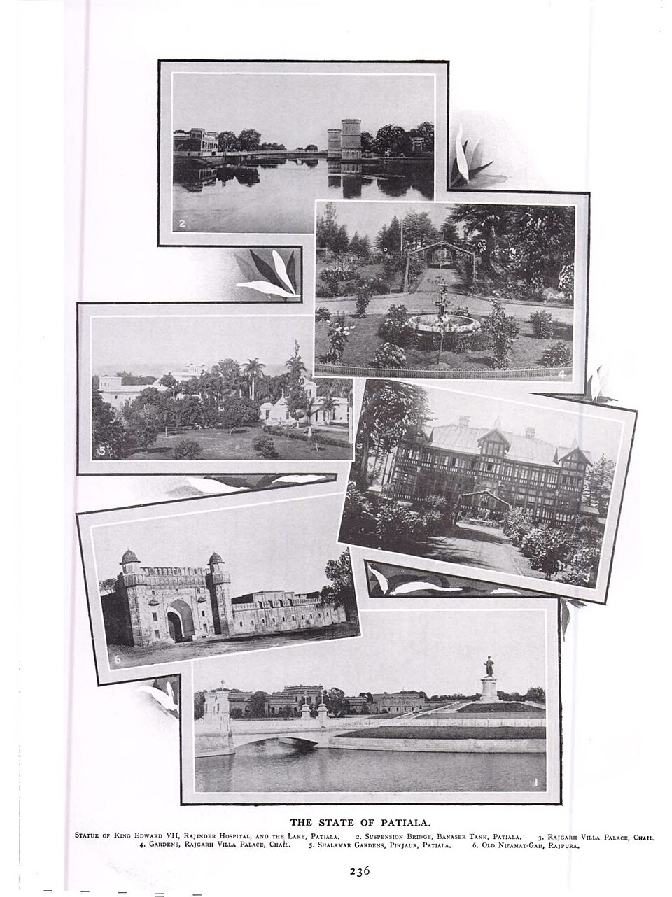 Photographs of architecture and infrastructure related to Patiala State, published in Indian States, A Biographical, Historical, and Administrative Survey (1922). Picture Courtesy: Wikimedia Commons)