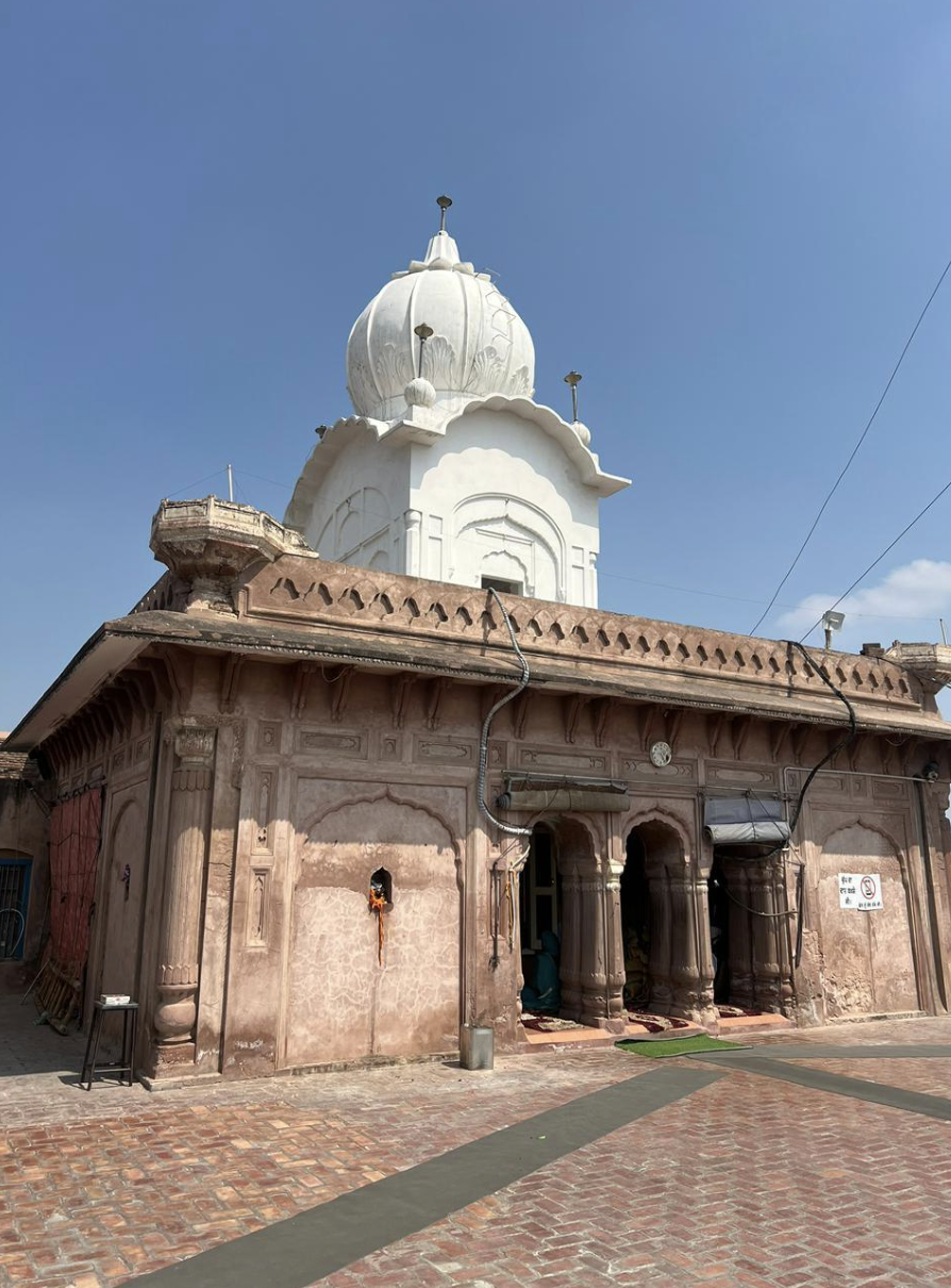 Gurdwara Qila Mubarak, Bathinda, built in 1835 by Maharaja Karam Singh. It is one of the last surviving gurdwaras built by Karam Singh. (Picture Credits: Harmilan Singh)