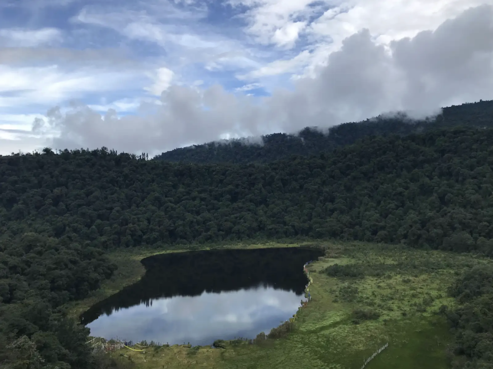 A view of Khecheopalri lake. (Picture Credits: Animesh Gautam)