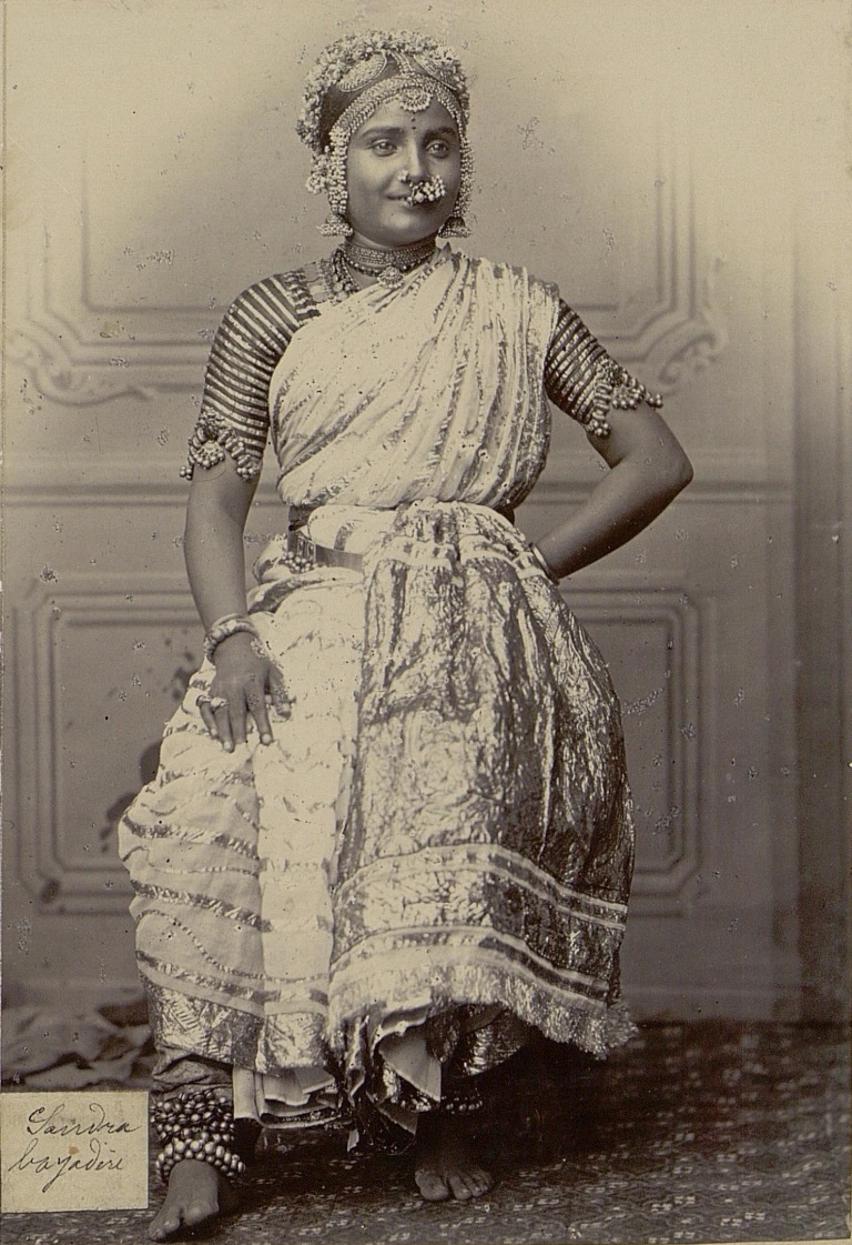 The celebrated devadasi Gyana from Tanjore, 1850. (Picture Courtesy: Fedor Jagor/Wikimedia Commons)