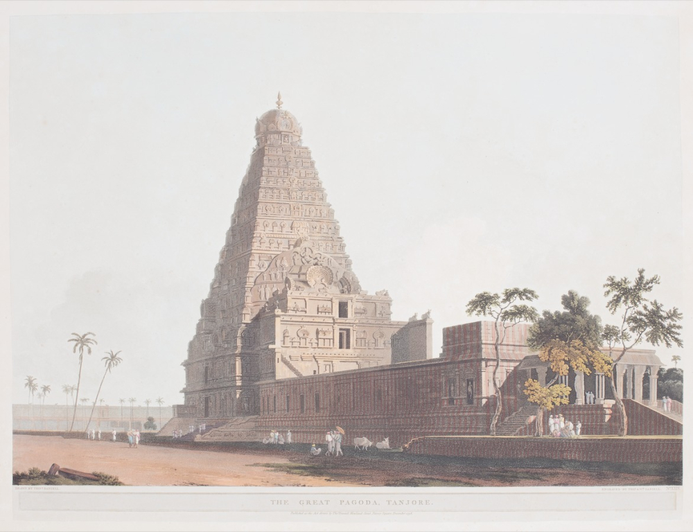 The Great Pagoda, Tanjore Drawn by Thomas Daniell; engraved by Thomas & William Daniell, December 1798