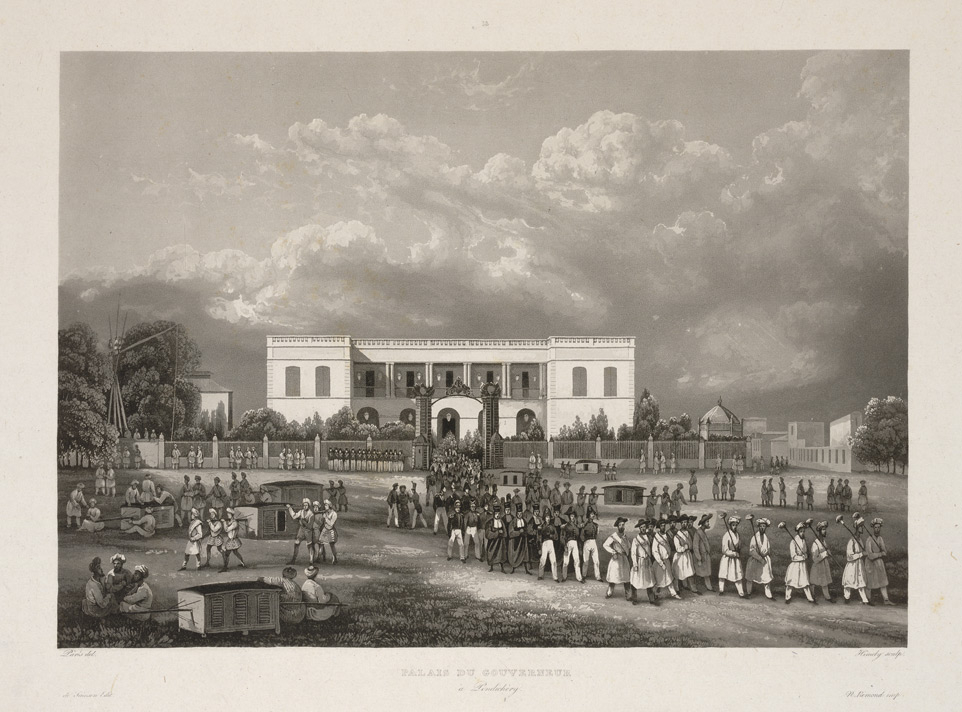 View of the Governor's palace around 1850. (Picture Courtesy: S Himely/Wikimedia Commons)