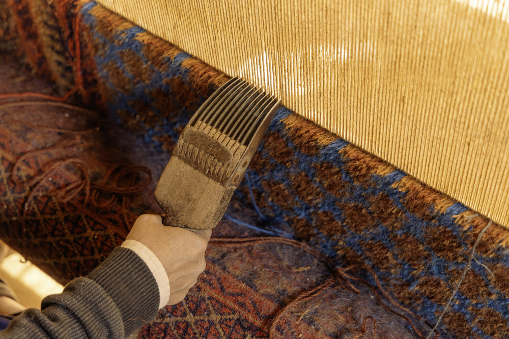 Panja (a metallic, claw-like, or rake-like tool) used in looms for making Gwalior carpets. (Picture Credits: Pranjal Jain)