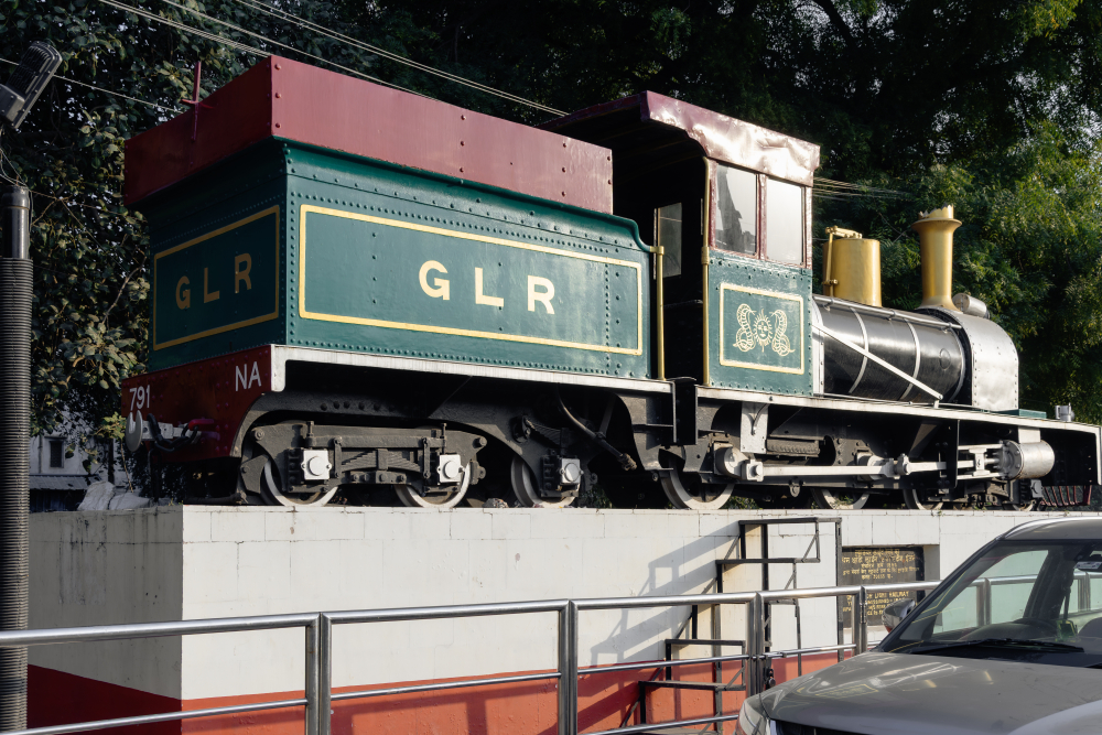 Old Locomotive showcased at the Gwalior Railway Station. (Picture Credits: Pranjal Jain)