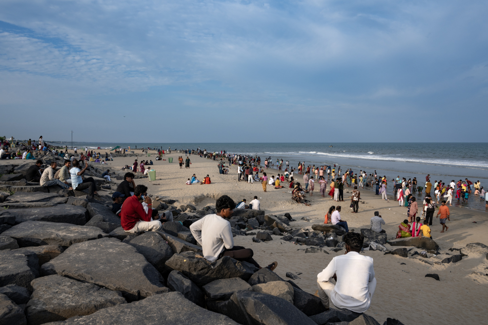 The beach abutting the Promenade in the city. (Picture Credits: Joseph Rahul)