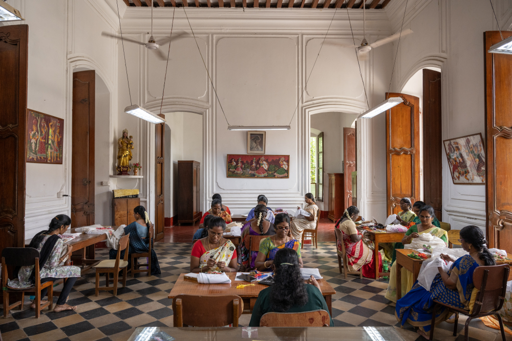 Inside the Cluny Embroidery centre. (Picture Credits: Joseph Rahul)  
