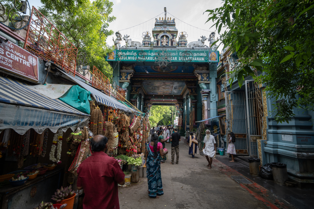Manakula Vinayagar, the only temple in the French quarter in Puducherry. (Picture Credits: Joseph Rahul)