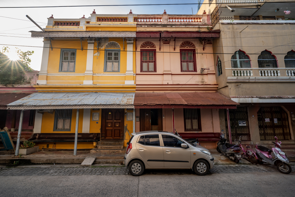Two storied structures of the affluent in the Tamil town. (Picture Credits: Joseph Rahul)