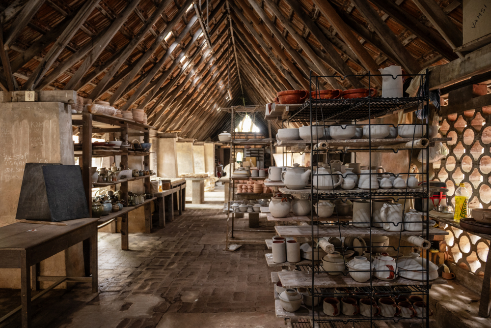 At the Golden Bridge Pottery. (Picture Credits: Joseph Rahul)