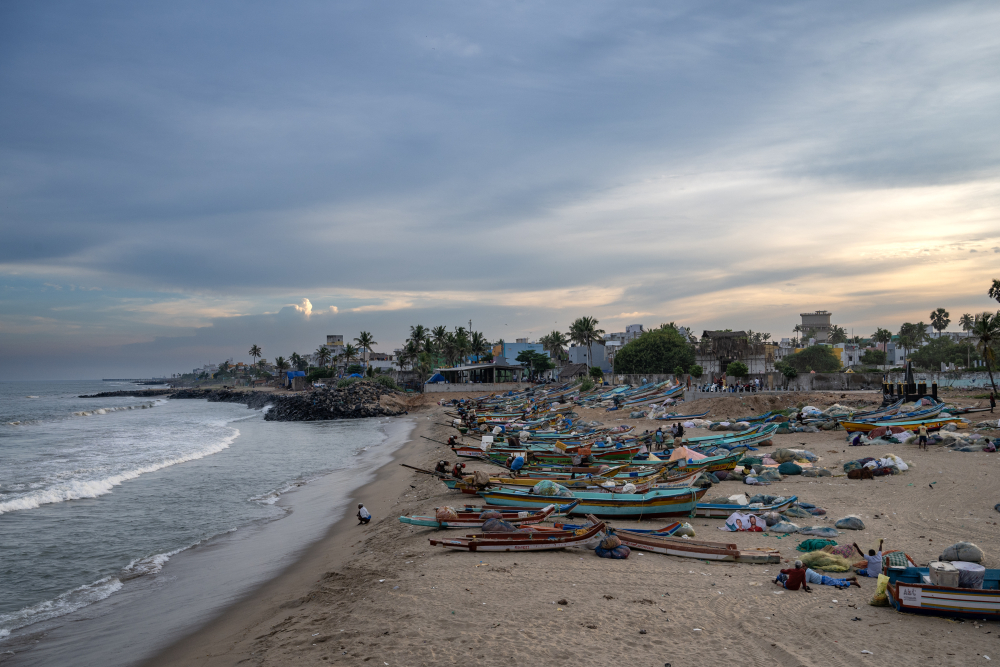 The long coastline supports a substantial population of fisherpeople. (Picture Credits: Joseph Rahul)
