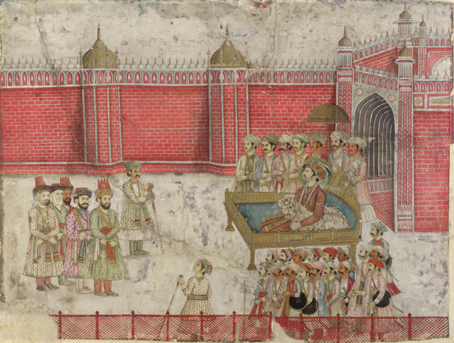 A Nawab of Awadh. 19th century. Color and gold on paper. (Picture Credits: Wikimedia Commons)
