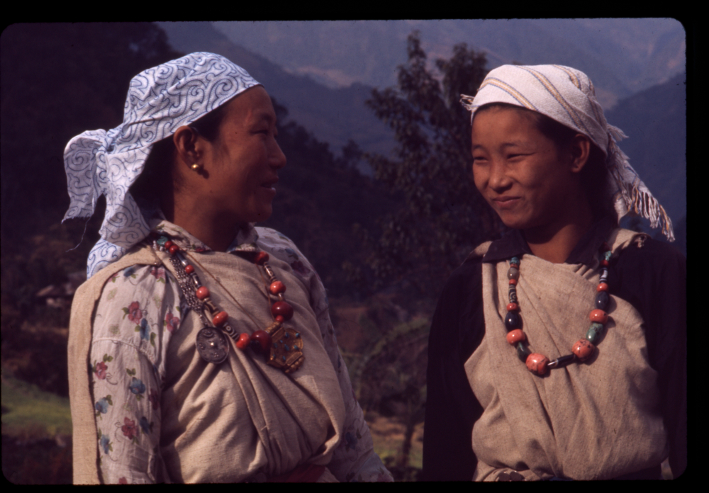 Lepcha women in Dumdyam. (Picture Courtesy: Alice Kandell/Library of Congress)