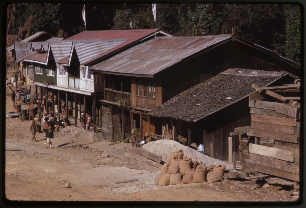 Buildings along a street in West Sikkim. (Picture Courtesy: Alice Kandell/Library of Congress)