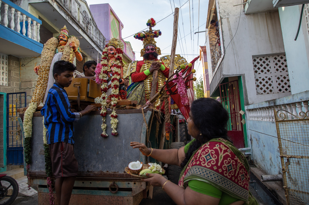 The traditional street procession. (Picture Credits: Pattabi Raman)