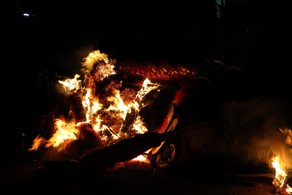 The slaying of the demon. (Picture Credits: Pattabi Raman)