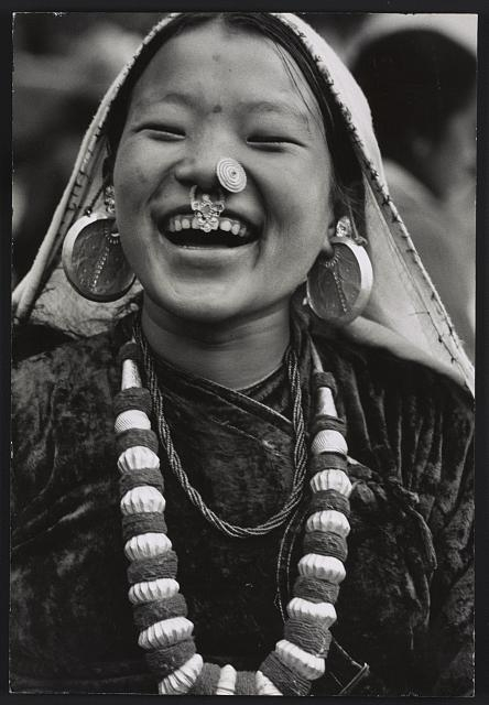 Sikkimese Nepali woman (unknown ethnicity). (Picture Courtesy: Alice Kandell/Library of Congress)