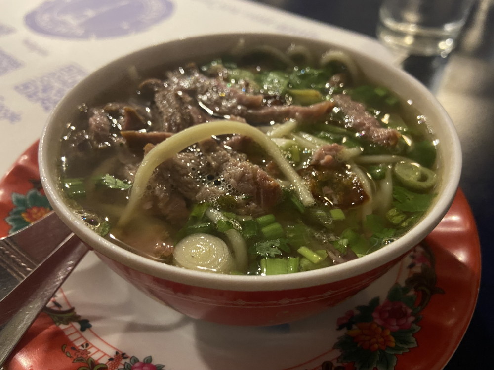 Vietnamese Pho at Paris Restaurant. (Picture Credits: Ananya Jahanara Kabir)