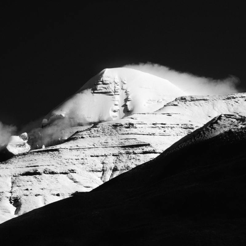 South face of Mount Kailash, seen from south of Tarchhen, Western Tibet.