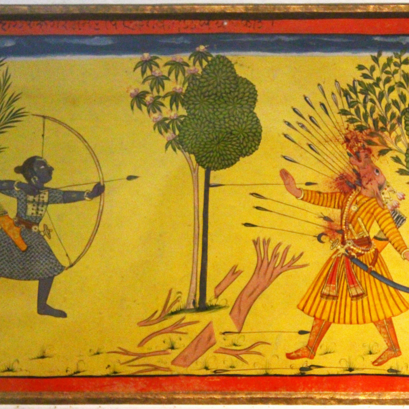 Rama killing Ravana