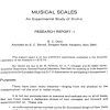 Musical Scales: An Experimental Study of Sruti-s