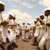 Bhajan and Kirtan during the Pandharpur Wari, photographed by Kamesh Bharadwaj