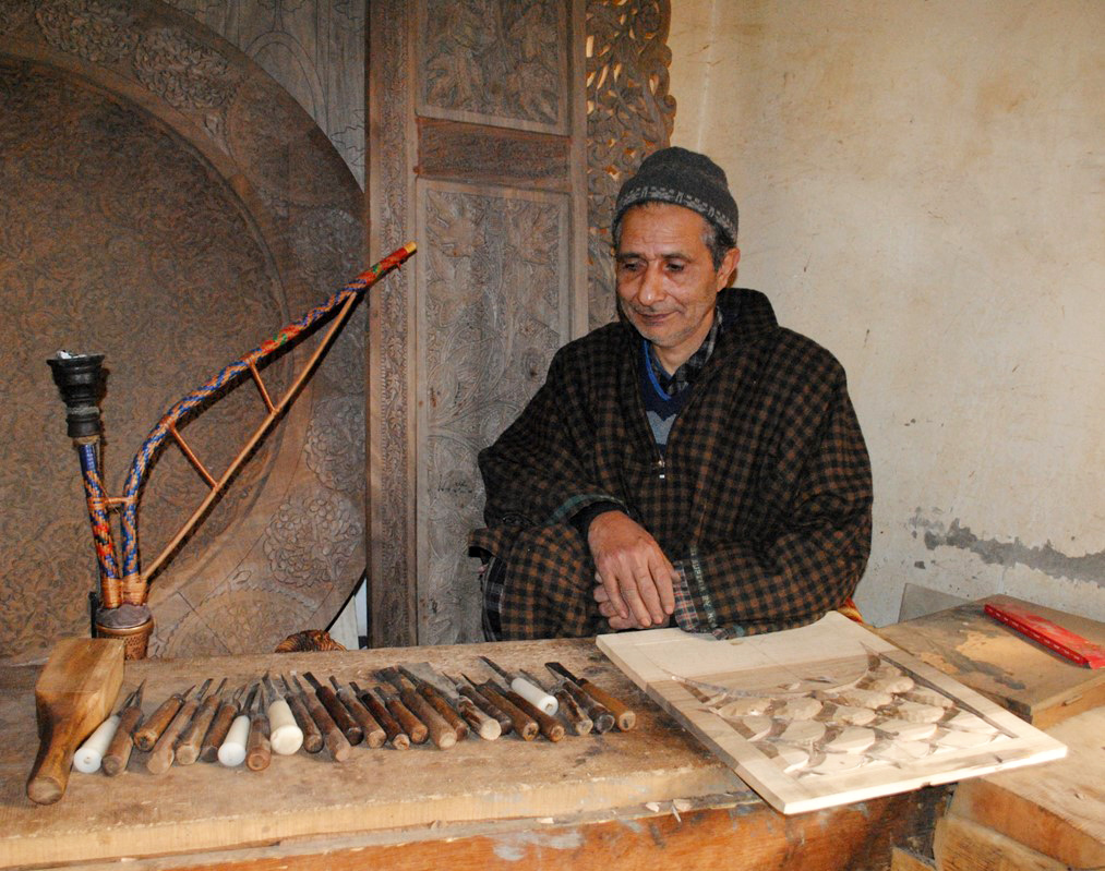 Kashmiri Walnut Wood Carving An Image Gallery Sahapedia