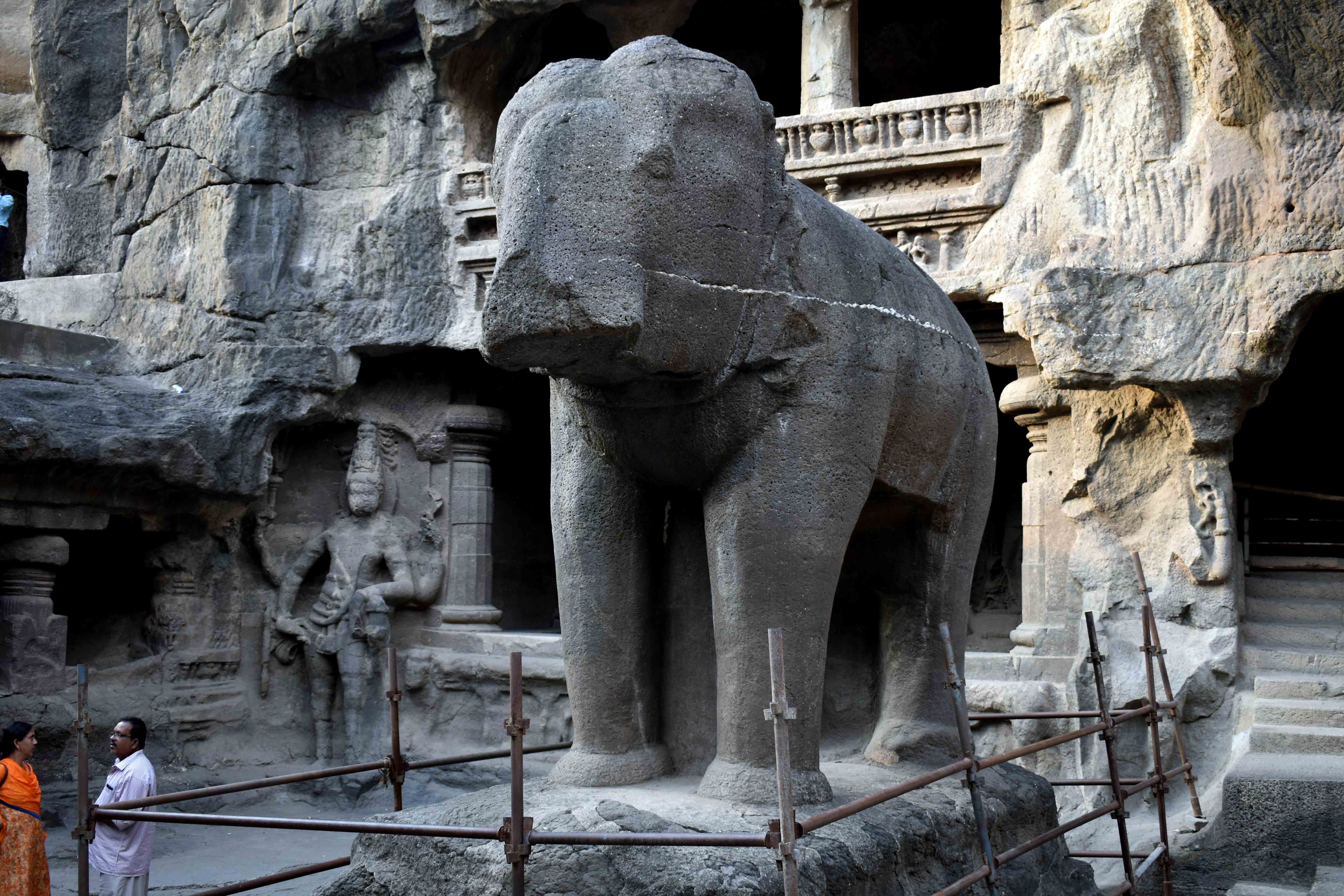 Kailash Temple, Ellora Architectural Elements and Shiva Sculptures