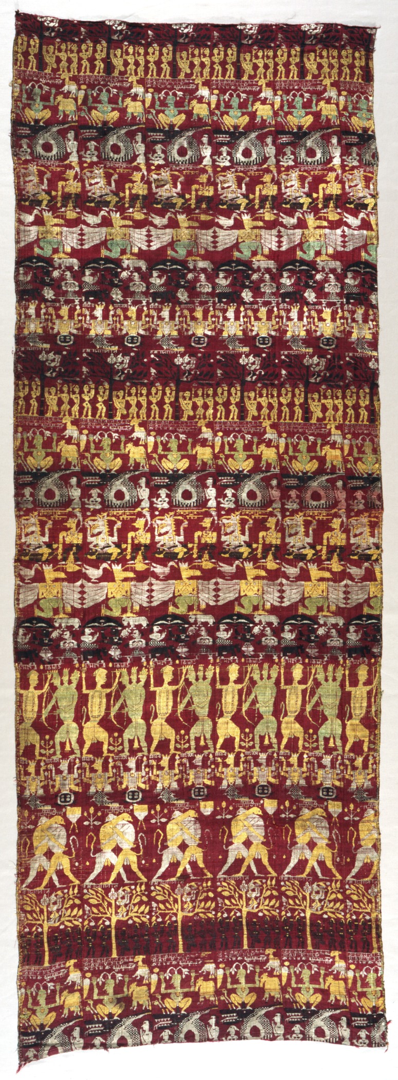 Narrative Curtain Depicting Avatars of Vishnu (Vrindavani vastra)_Los Angeles County Museum of Art Public domai