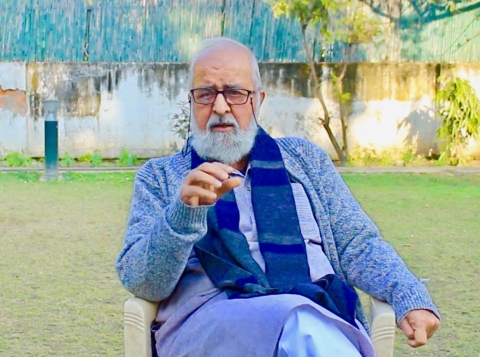 Sohail Hashmi is a renowned academician, historian and filmmaker based in Delhi (Courtesy: Ashish Kumar Yadav)