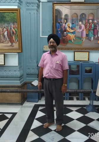 Gurvinderpal Singh at Central Sikh Museum (Courtesy: Sayan Gupta)