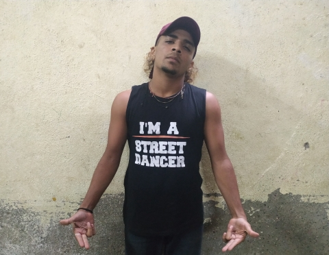 B-Boy Vikram is an alumnus of and instructor at The Dharavi Dream Project (TDDP), also known as the After School for Hip-hop (Courtesy: Goutham Raj KJ)