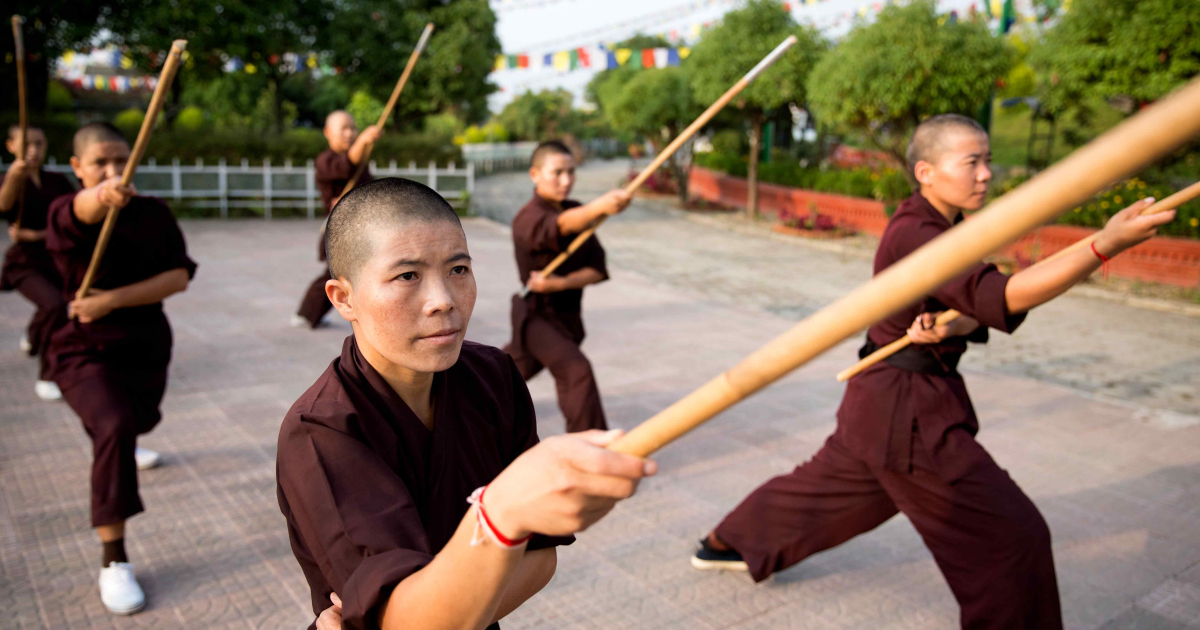 Training the Body and Mind KungFu Nuns of Kathmandu Sahapedia