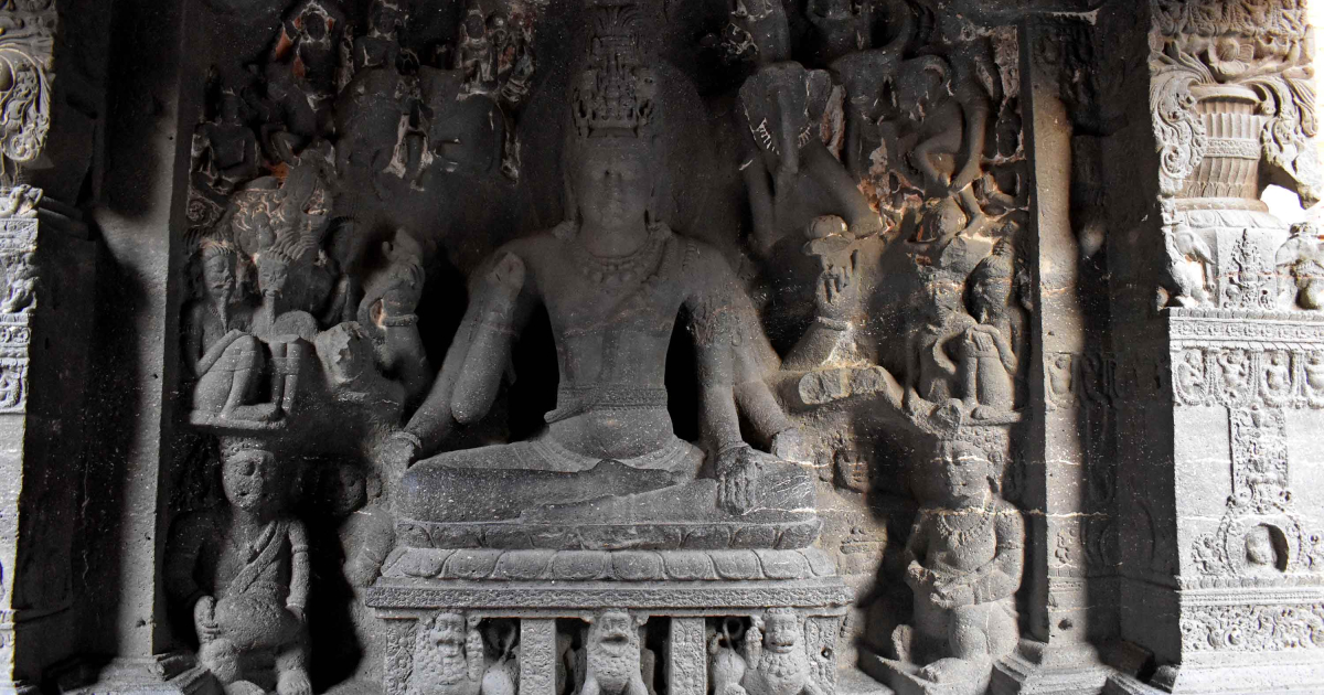Kailash Temple, Ellora: Architectural Elements and Shiva Sculptures