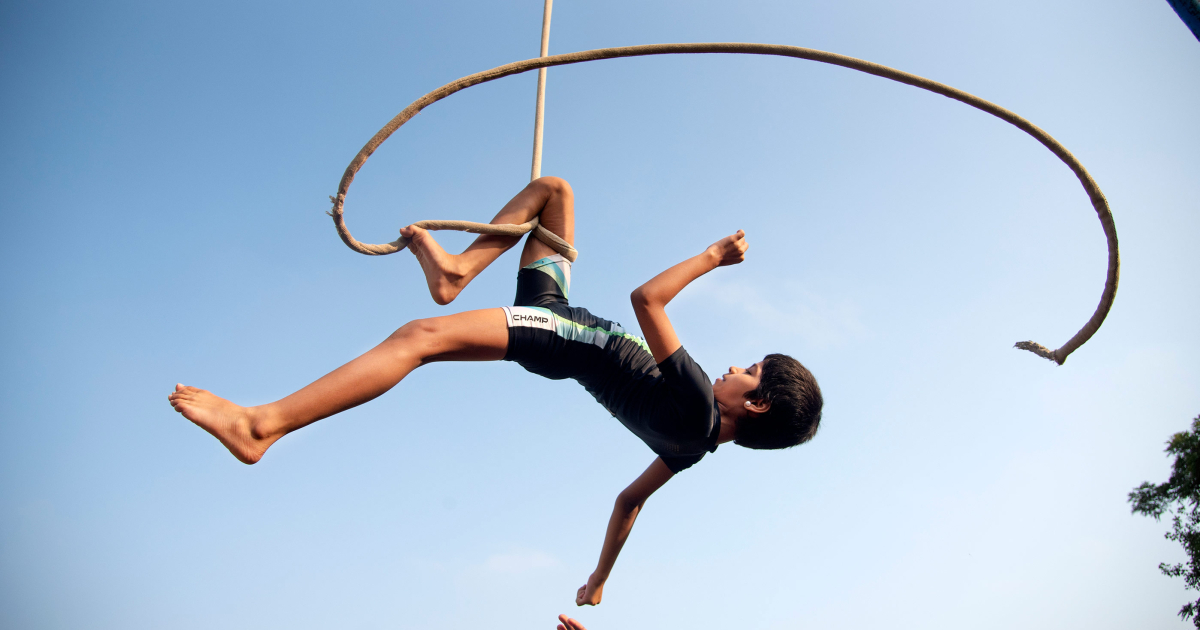 Wrestling the Pole The Art of Mallakhamb Training Sahapedia
