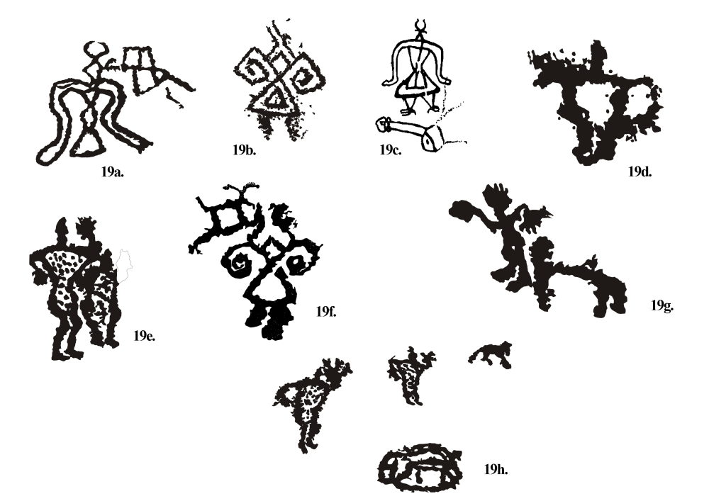 Fig. 19.(a–h) Anthropomorphic forms from Chilling valley are comparatively unique